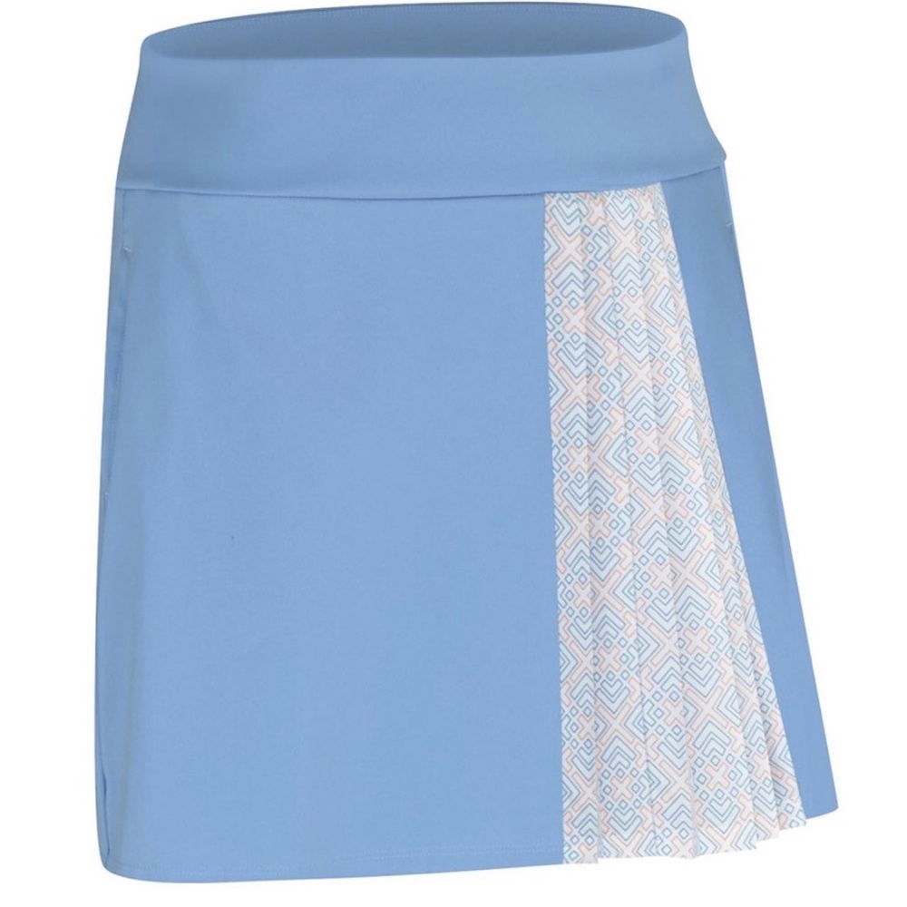 Adidas Blue and Beige Patterned Women's Skort